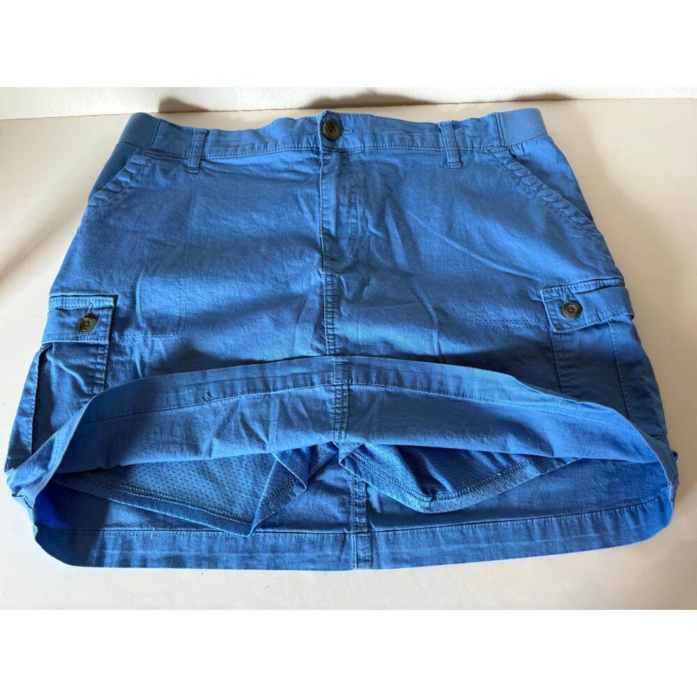 Lee cargo skort blue size large excellent pre-owned condition - Picture 11 of 14